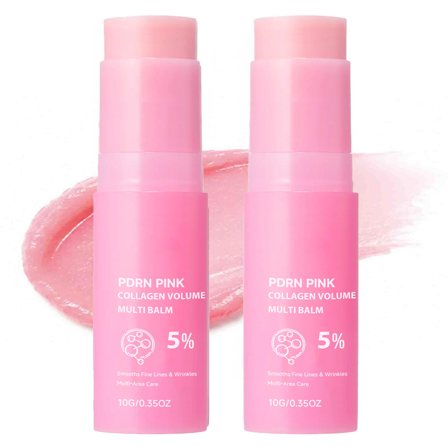 Skincare Pink - PDRNピンクコラーゲンボリュームマルチバームコラーゲン保湿スティック（顔、首、目元、唇、シワケア、肌のふっくらとハリ）