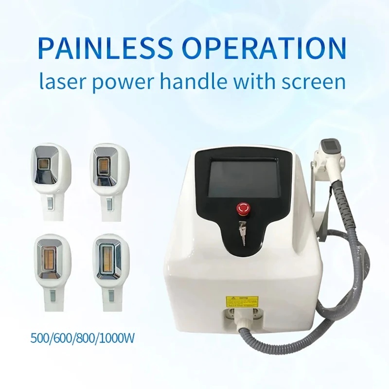 Skincare Skin 1004 - 4つの波長（808nm、755nm、940nm、1064nm）スキンケアダイオードレーザー脱毛器、スキンクーラー冷却システム、スクリーン付きマシンハンドル