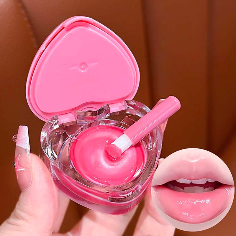 ラックゴー ハート ダブルカラー リップマスク：ピンク色の唇 - Skincare Pink のレビューと価格