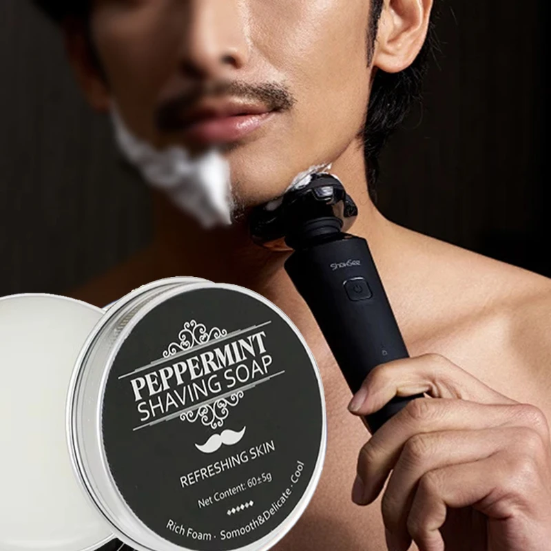 2026 クールミントペパーミントシェービングソープ 60g - Skincare Barber Daily のレビューと価格