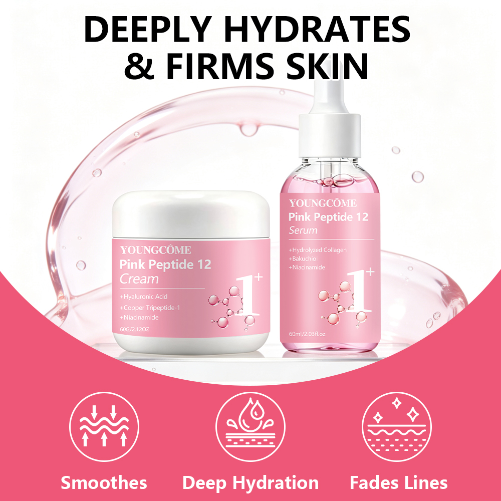 フェイスクリームセラムセット YOUNGCOME ピンクペプ - Skincare Pink のレビューと価格